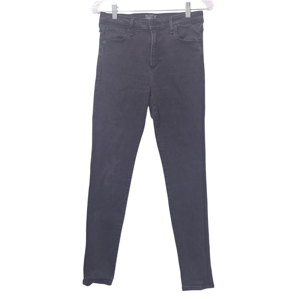 Abercrombie & Fitch Simone High Rise Super Skinny Jeans‎ 29/8s Faded Black Denim